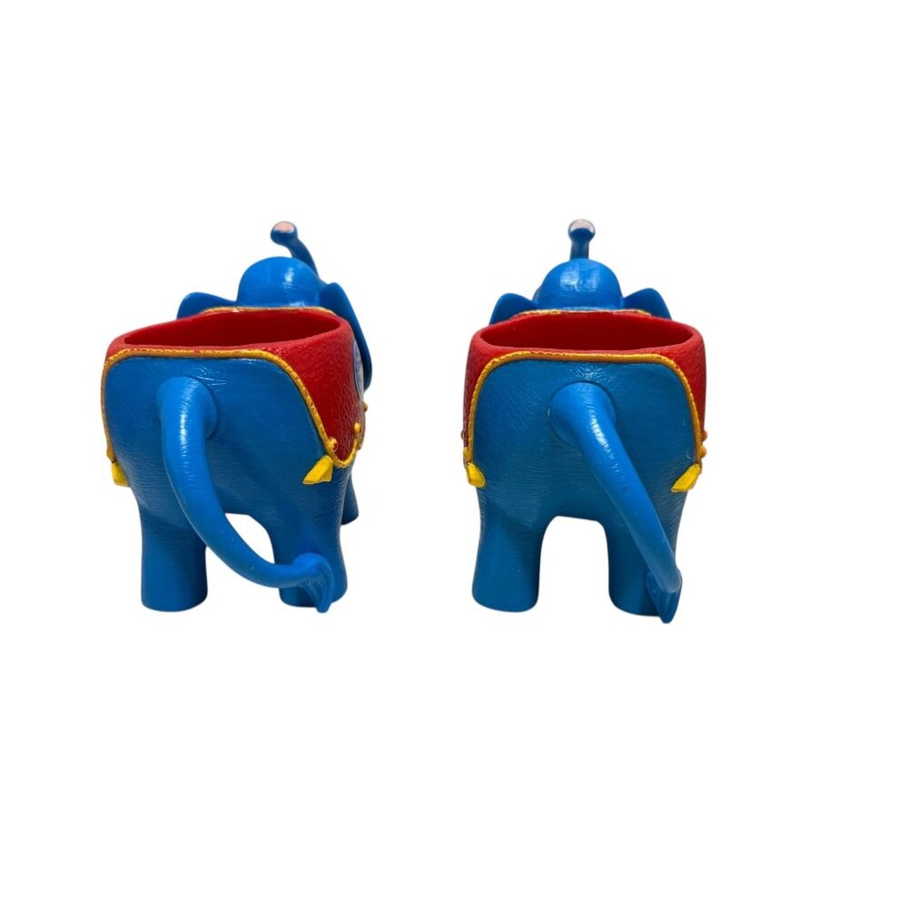 Ringling Brothers Barnum & Bailey Circus Blue Elephant Cup Mug Souvenir Set Of 2 - Picture 4 of 5